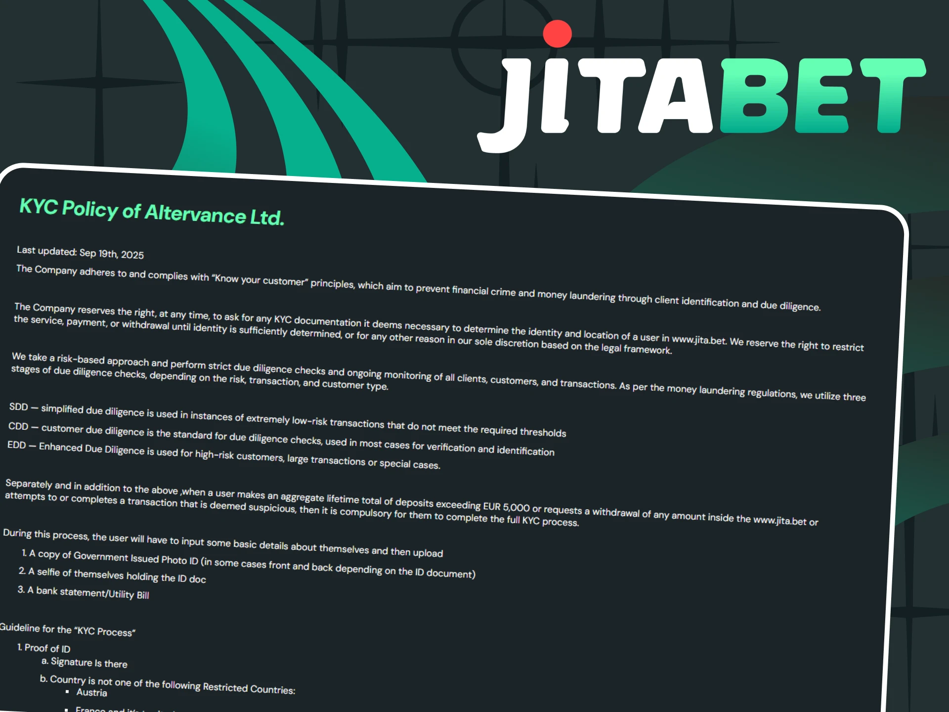 Jitabet fights fraud.