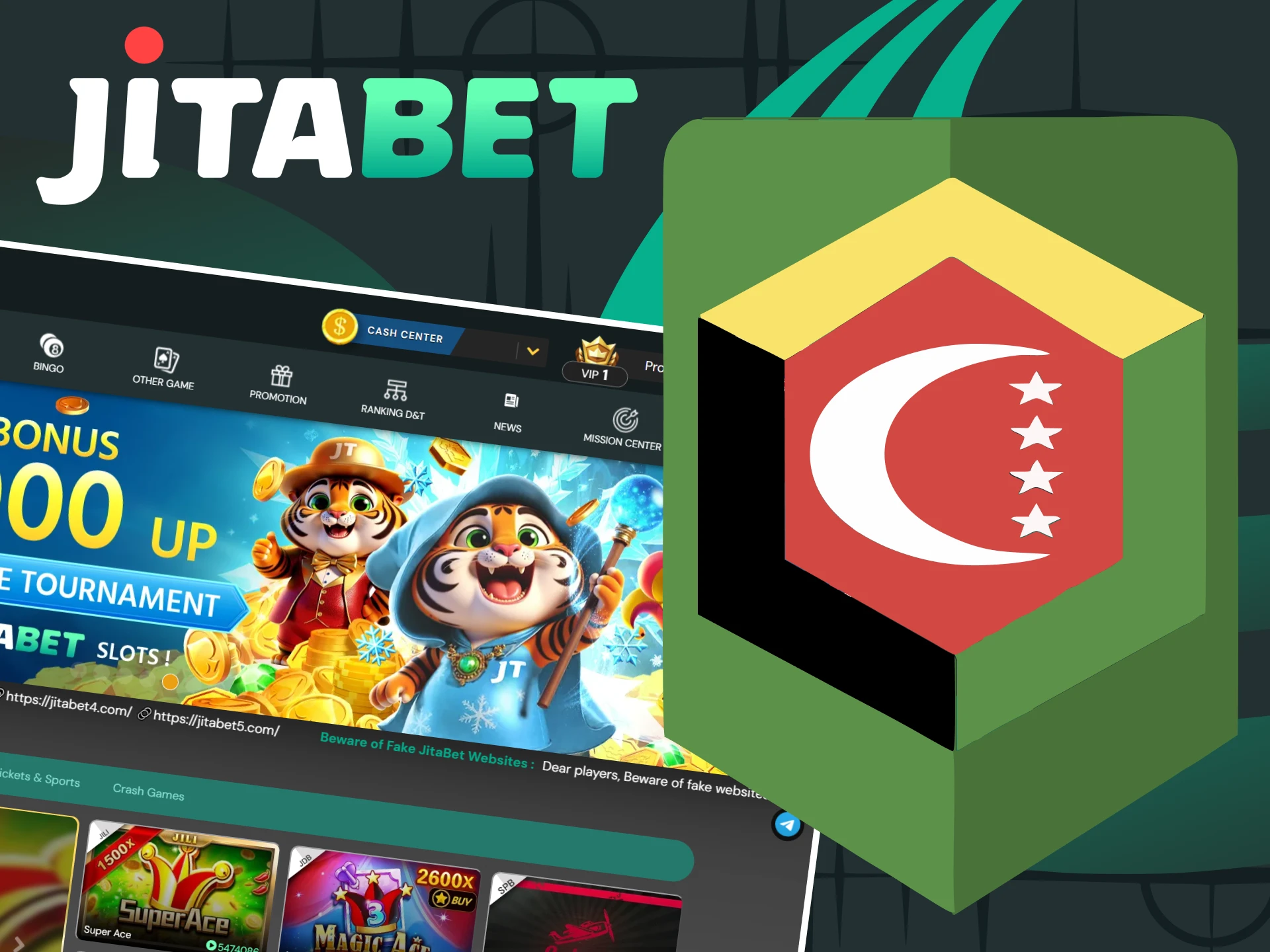Jitabet is a licensed site.