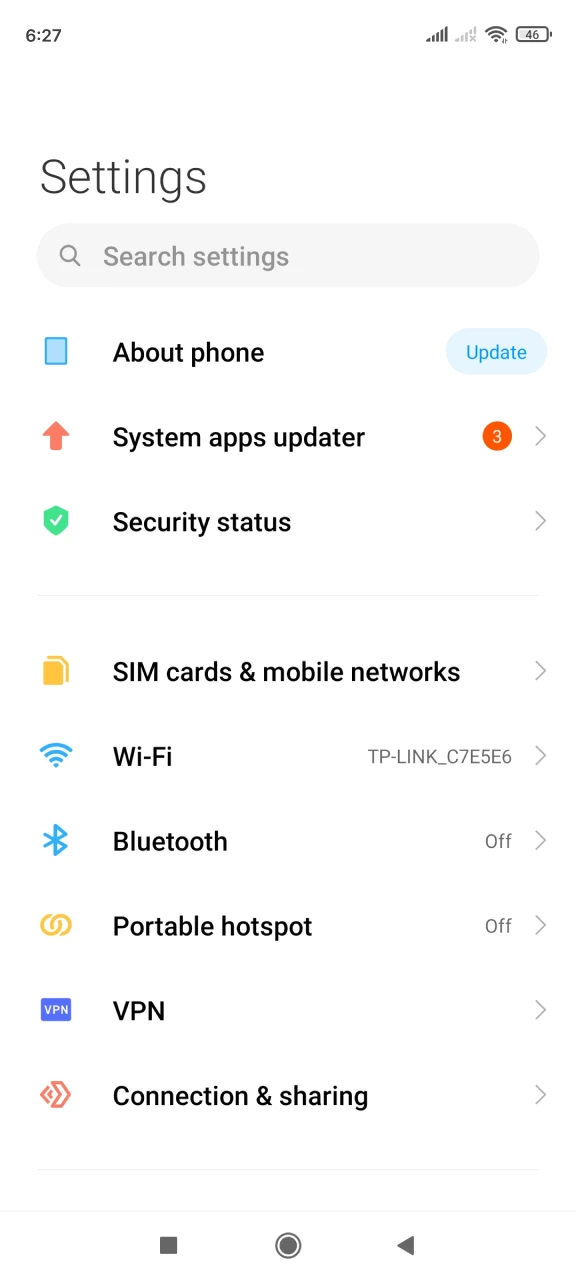 Open your phone settings to install the Jitabet app.
