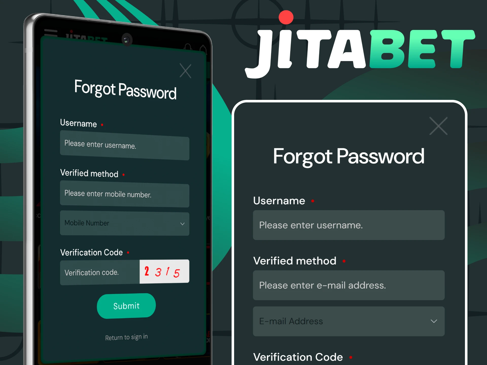 We'll help you solve problems logging into the Jitabet app.