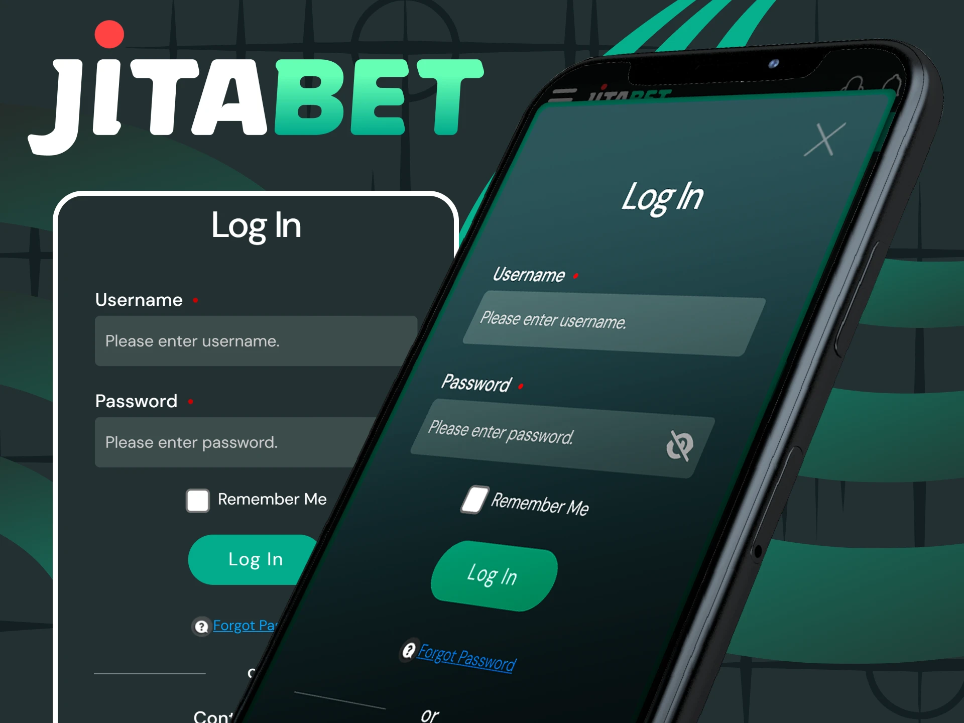 You can log into your personal account in the Jitabet application.