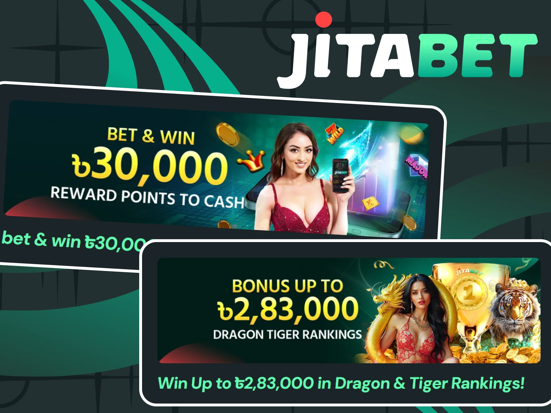 Get free spins from Jitabet.