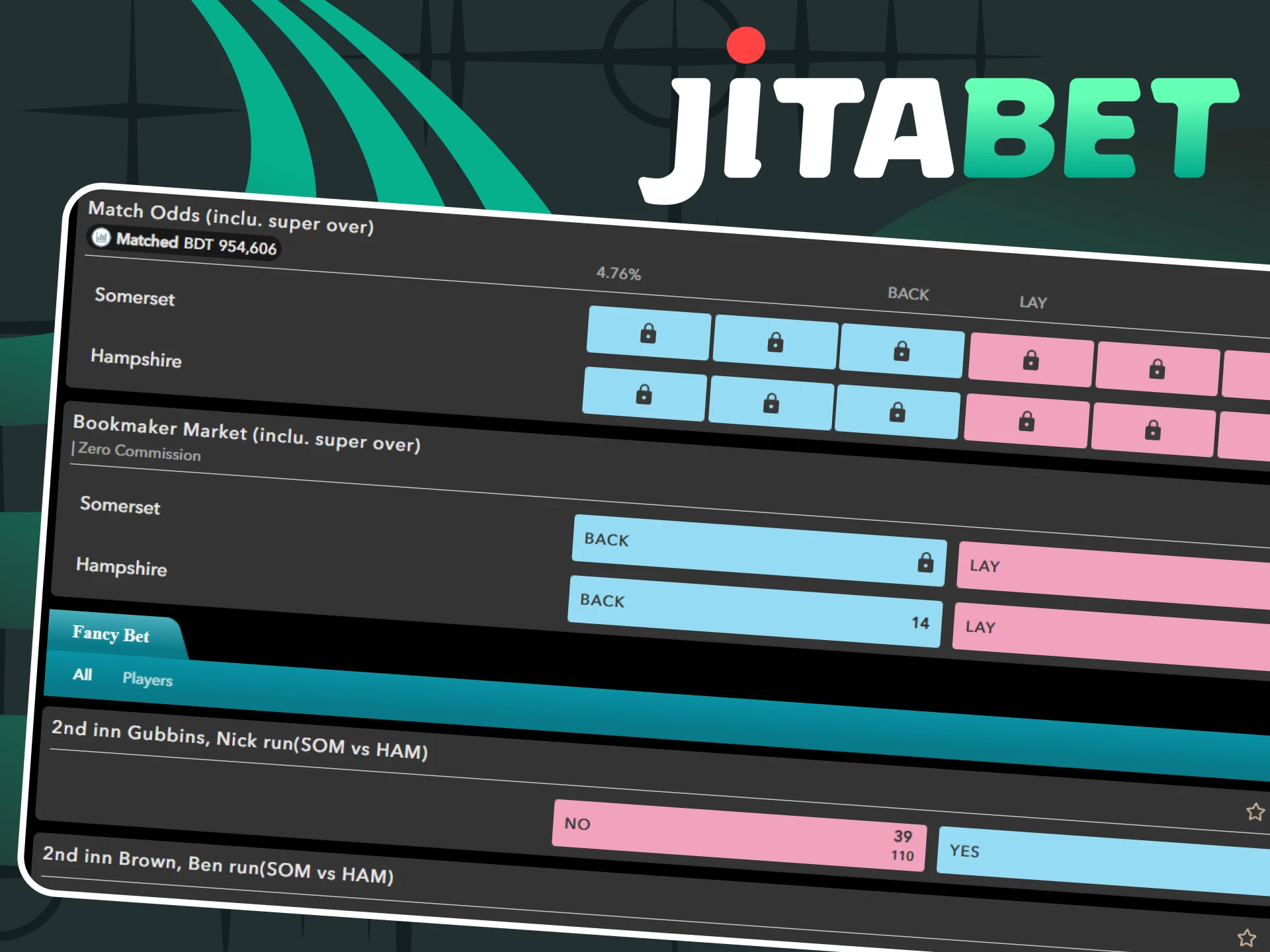 There are a variety of betting options available on the Jitabet website.