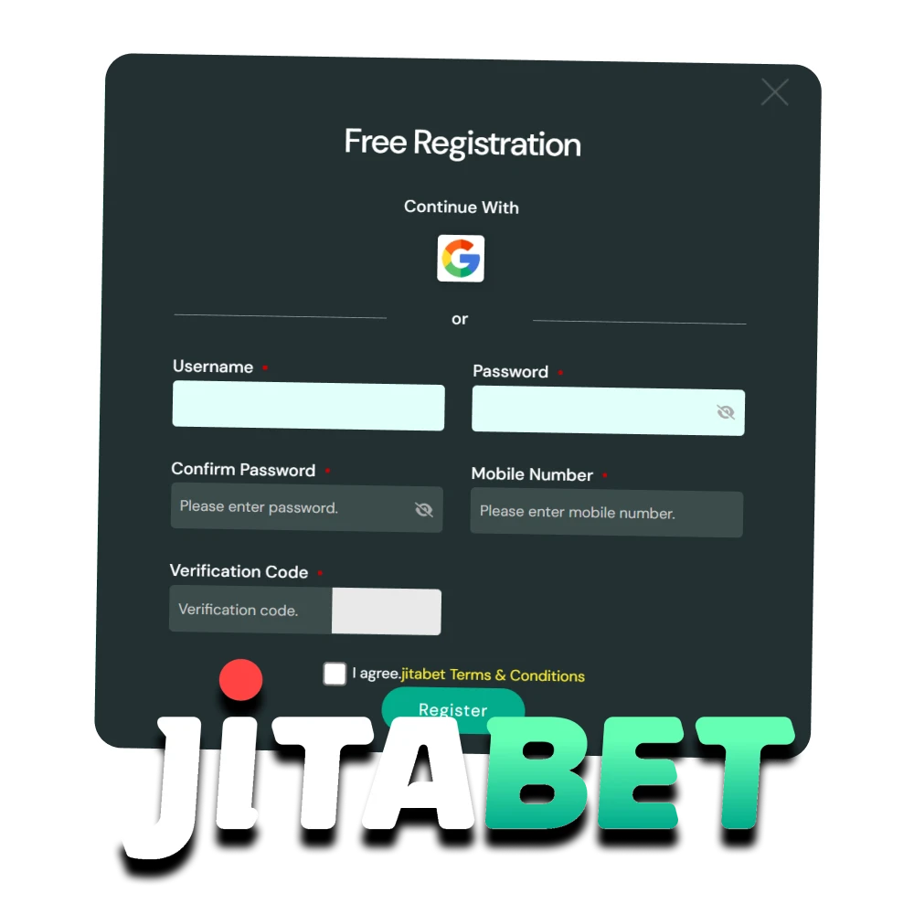 We will tell you about registration on Jitabet.