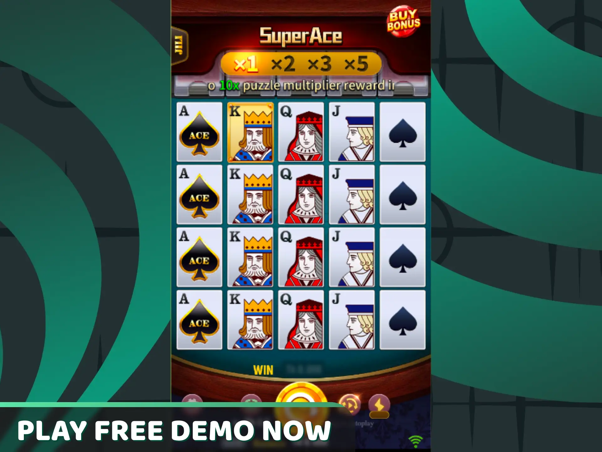 Master the unique card multiplier mechanics risk-free using Super Ace demo mode: play for free.
